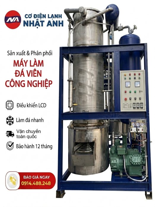 Máy làm đá viên 2 tấn – Máy đá viên công nghiệp